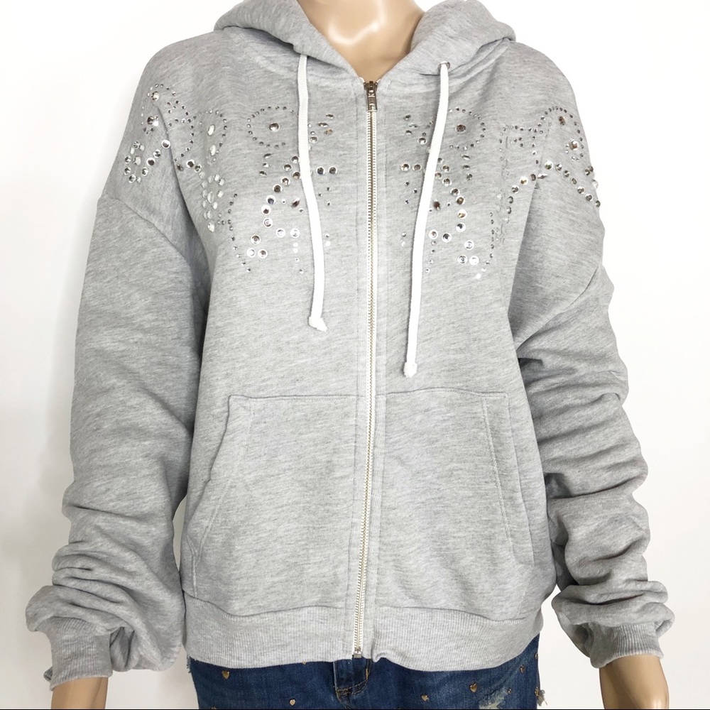 NWT Wildfox Dolly Glitz embellished hoodie